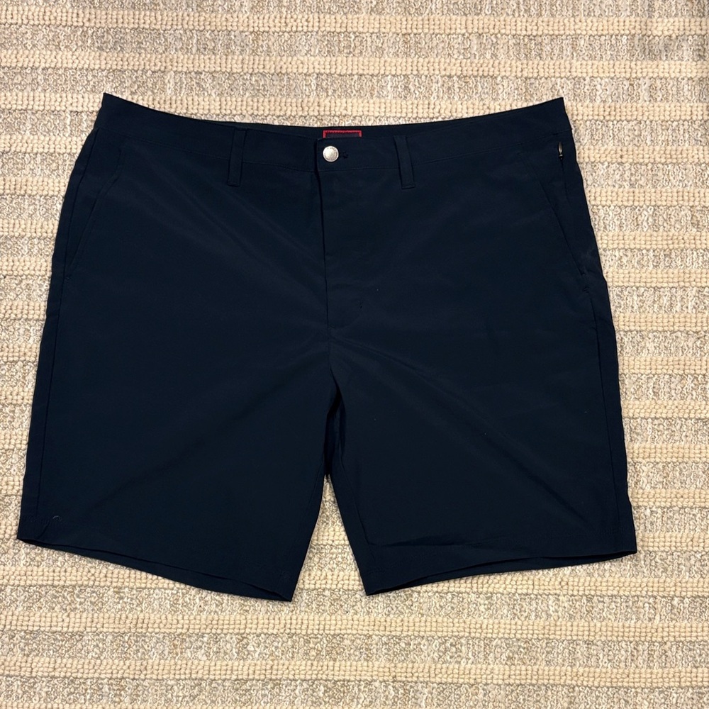 UNTUCKit Men's Navy Flat Front Shorts